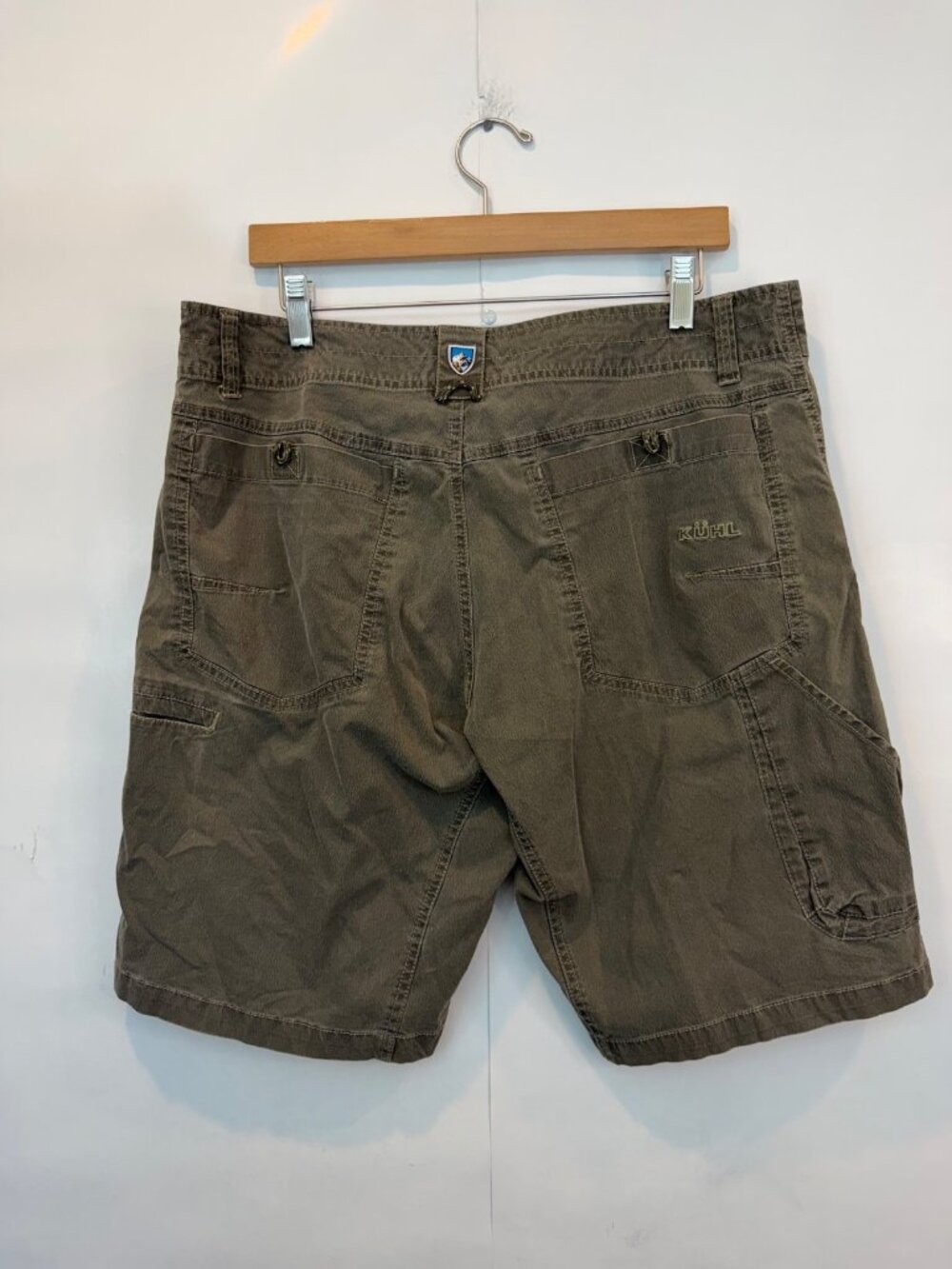 KUHL Men's Ramblr Shorts Size 36 Vintage Patina Dye Khaki Brown 10" Inseam - Picture 2 of 8